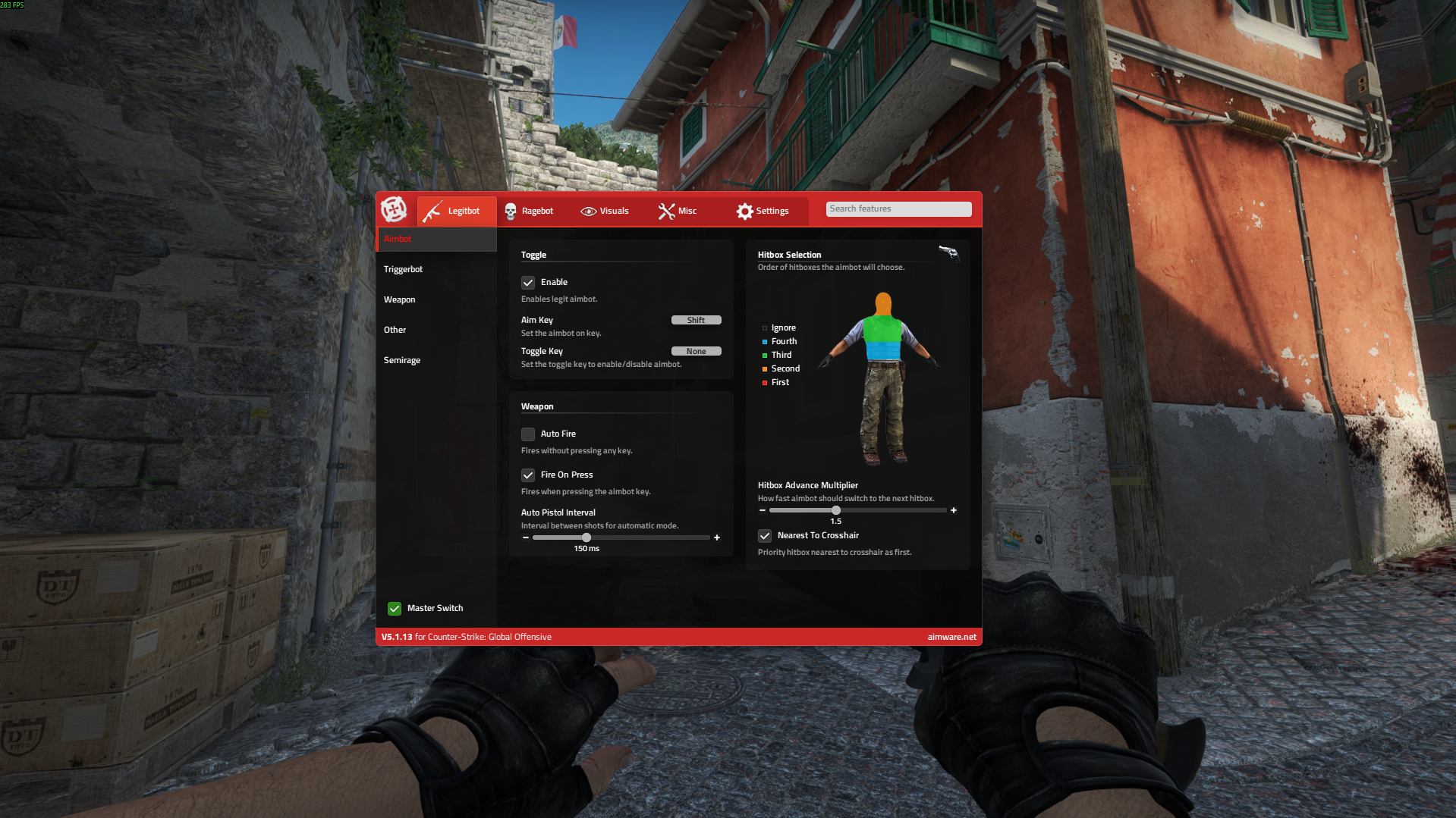 Aimware - Free Rage, Legit & Movement HvH CSGO cheat screenshot